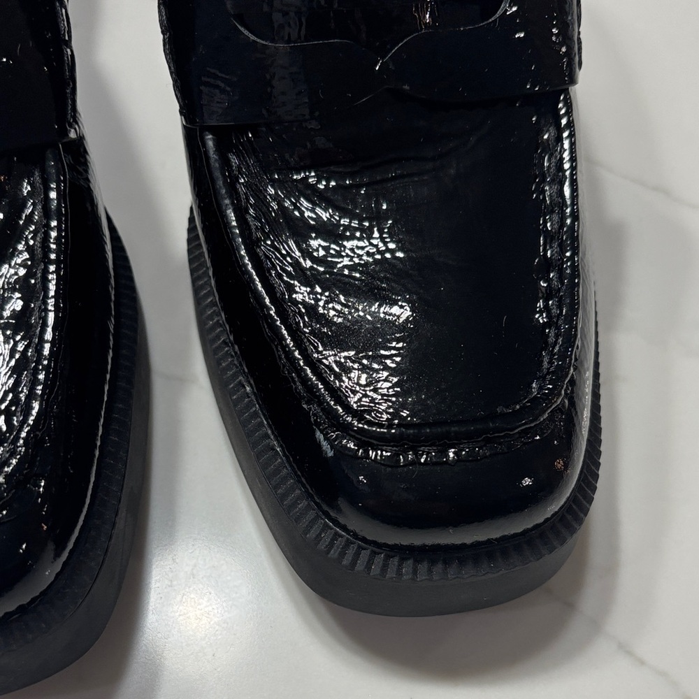 Michael Kors Black Patent Leather Mules - Picture 3 of 16